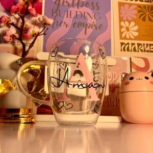 Personalized Double-Wall Glass Cup