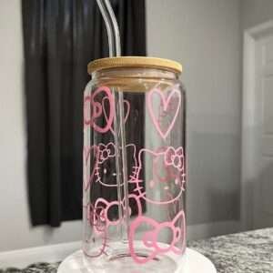 Hello Kitty glass Tumbler - 550ml