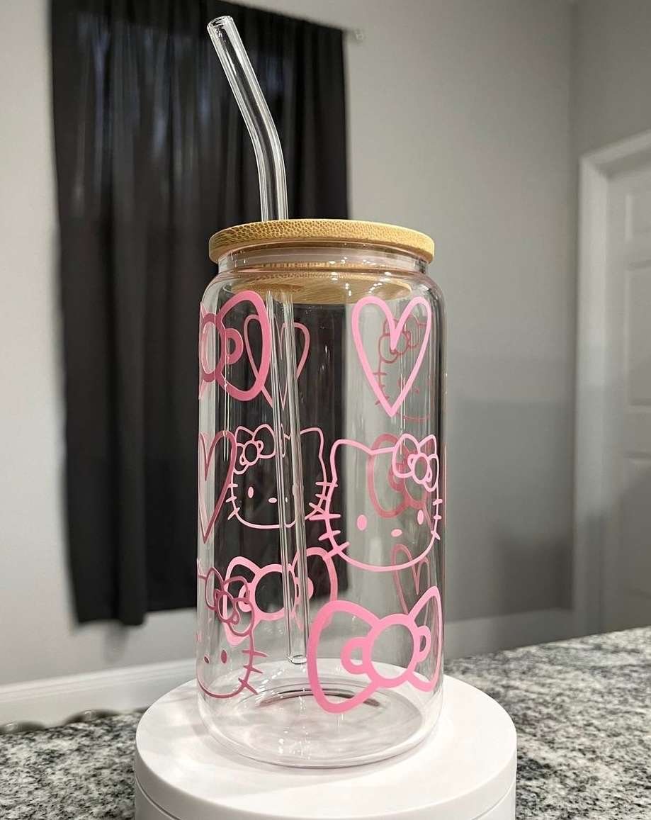 Hello Kitty glass Tumbler - 550ml