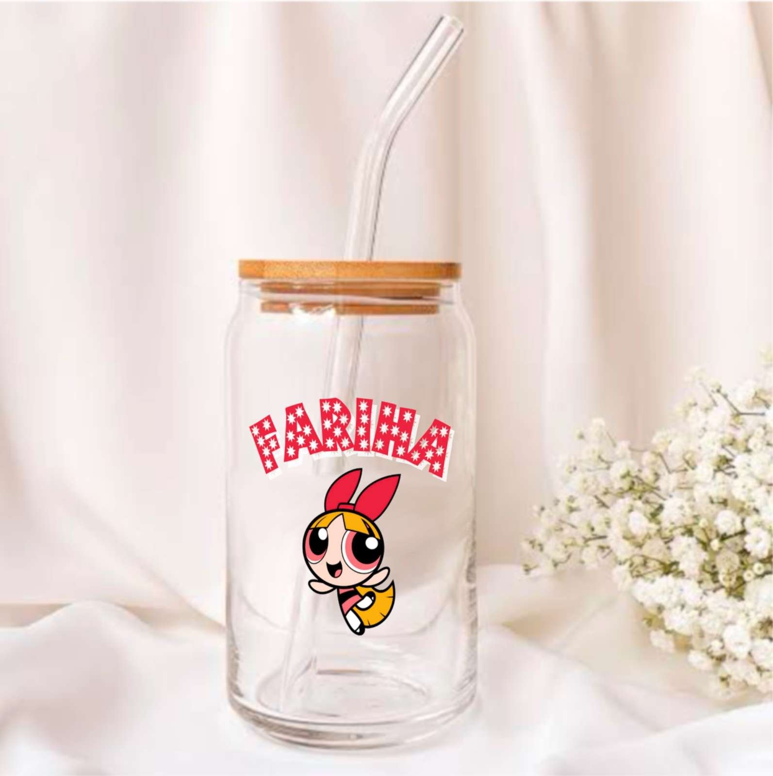 Powerpuff Girls Glass Tumbler - 550ml - Image 2