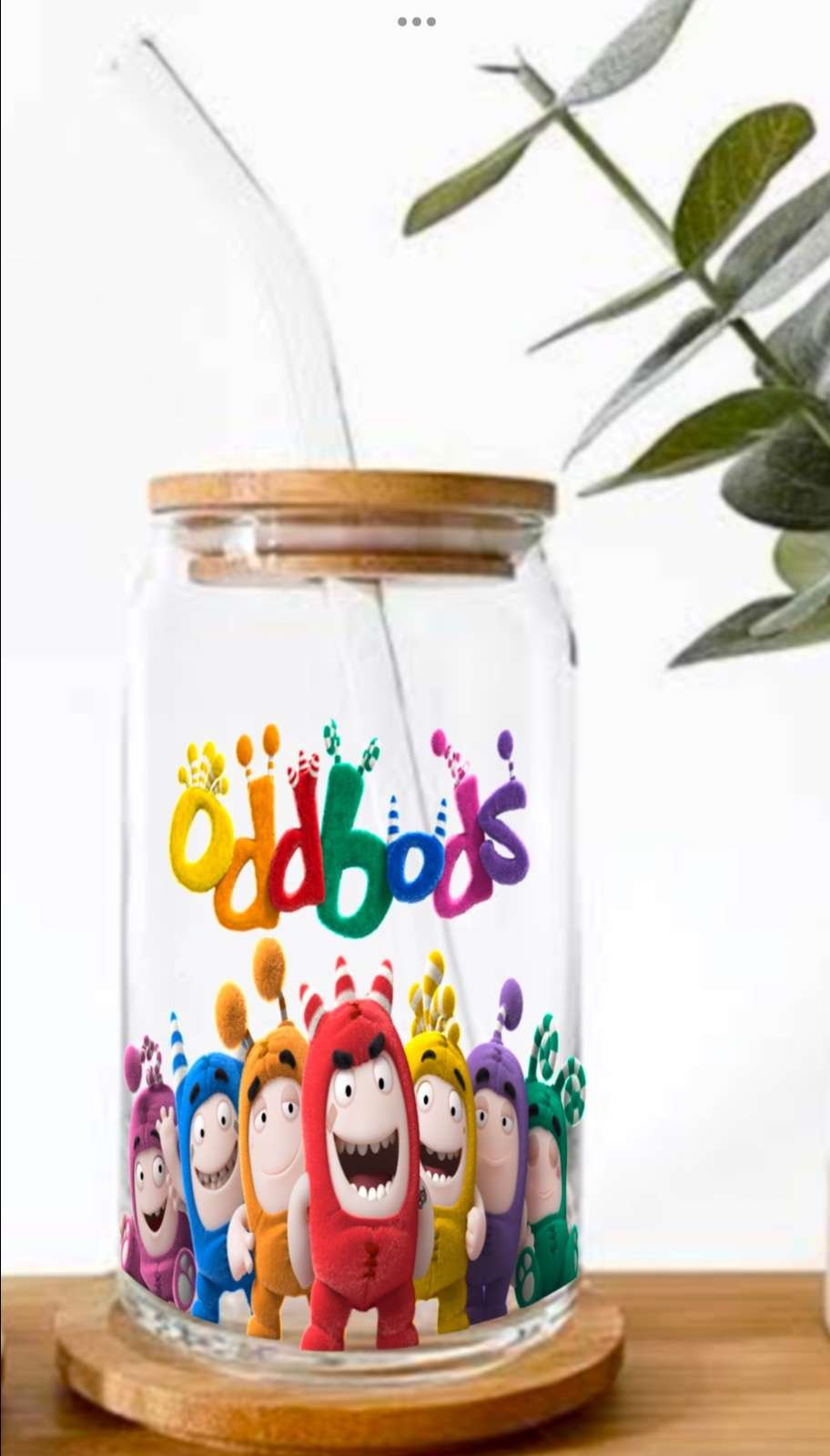 Oddbods Glass Tumbler - 550ml