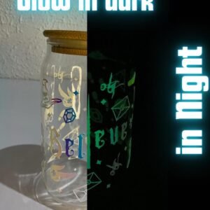 Glow-in-the-Dark Glass Tumbler - 550ml