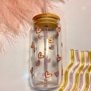Holographic Heart Tumbler - 550ml