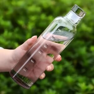 Time Markers Black Shaded Borosilicate Glass Bottle-570ml