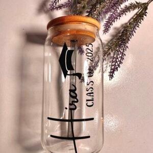Personalised Graduation Glass Tumbler-550ml