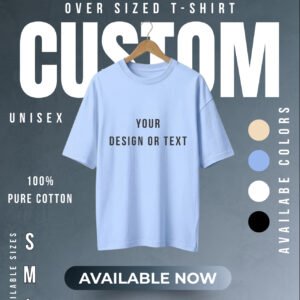 Custom Oversized Unisex Cotton T-Shirt