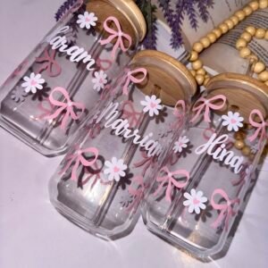 Personalised Daisy Bow Tumbler-Trio